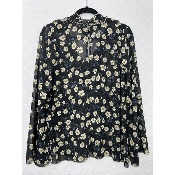 POL Bella Boho Peasant Bell Sleeve Long Sleeve Blouse Top NWOT Size Small - Picture 10 of 10